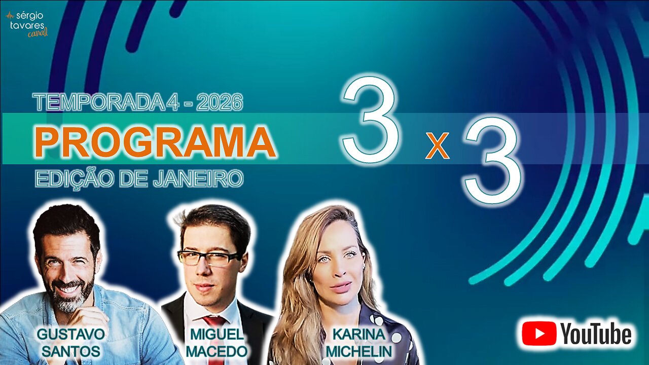🎙​|𝗣𝗥𝗢𝗚𝗥𝗔𝗠𝗔 𝟯𝘅𝟯 - Edição de Janeiro (2026)