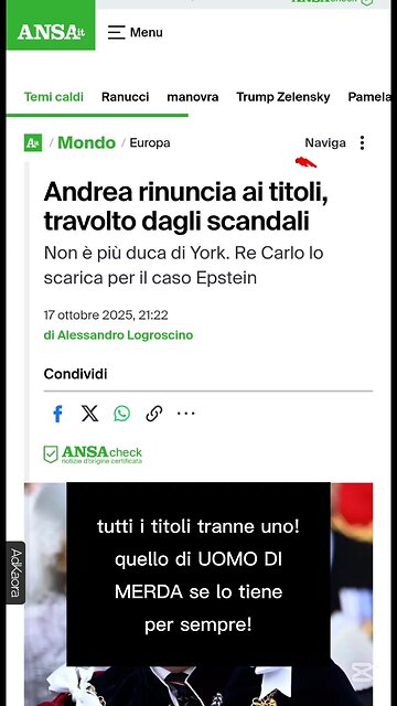 la notizia del giorno