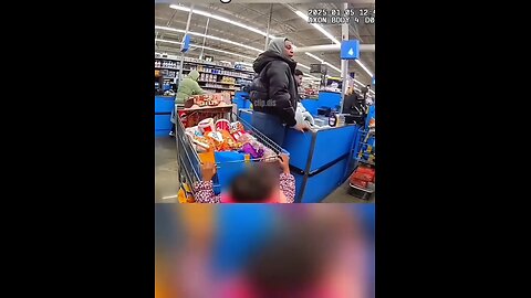Chaos at Walmart as woman grabs lost 2yr old from shopper #bodycam #police #usa #japd