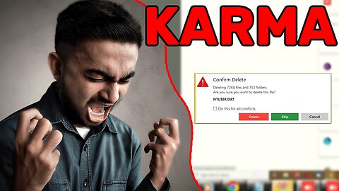 KARMA! I DELETED EVERYTHING when he tried to SCAM ME!