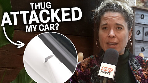 Montreal thug smashes Rebel journalist's car while reporting!