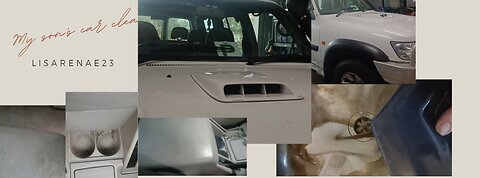 Cleaning my son's new second hand car 🚗