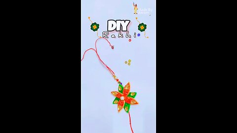 DIY beautiful handmade rakhi 🤍✨