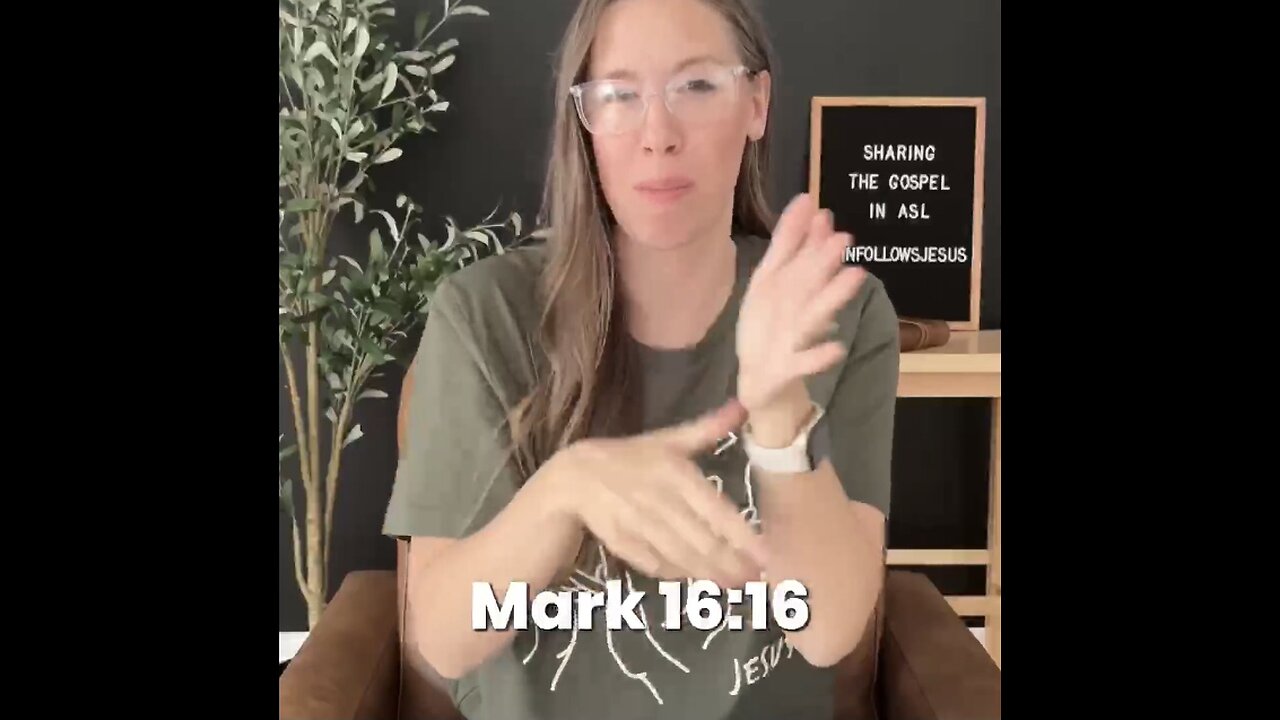 ASL/Captioned - Baptism doesn’t save you but
