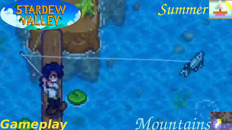 Fishing In The Mountains Summer Season Gameplay #3 - Storm Weather | Stardew Valley