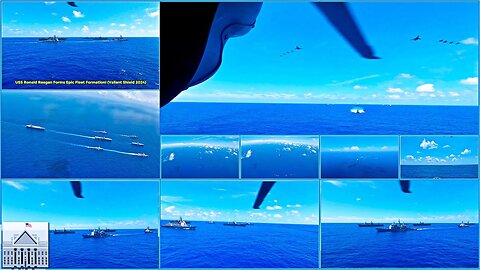 USS Ronald Reagan Forms Epic Fleet Formation! Valiant Shield