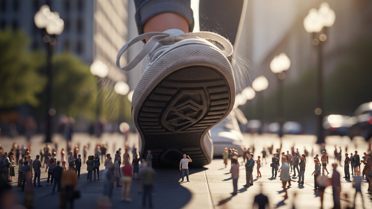 GIANTESS SHOES POV 👠- Awe-Inspiring Views of Massive Footwear