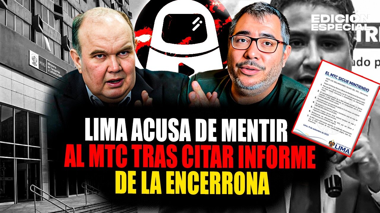 SEP 11 - Municipalidad de Lima acusa al MTC de mentir sobre trenes tras citar informe de La Encerrona