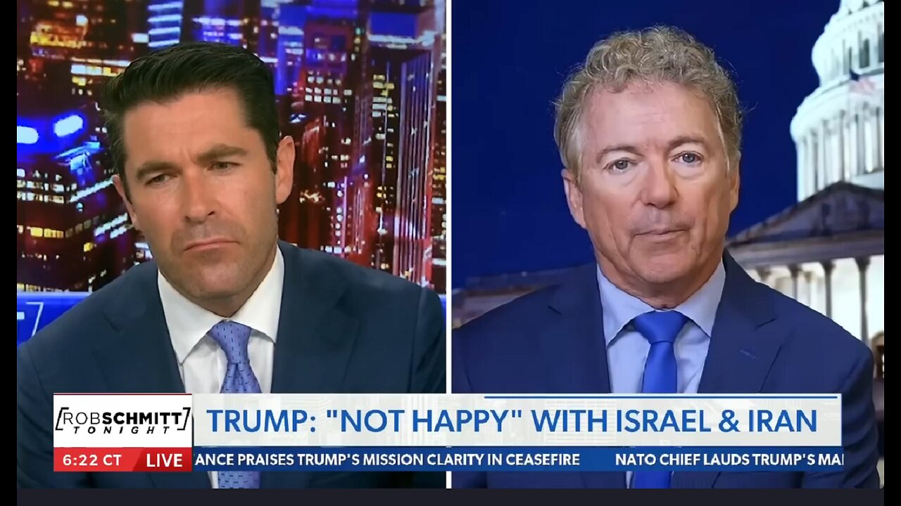 Rand Paul weighs 'pivot point' of Israel-Iran conflict, U.S. involvement