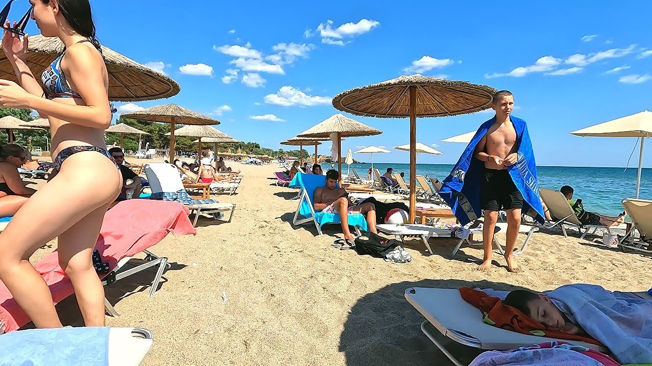 🇬🇷 Unforgettable Day at Halkidiki Kasandra Beach 🏖 beach walk