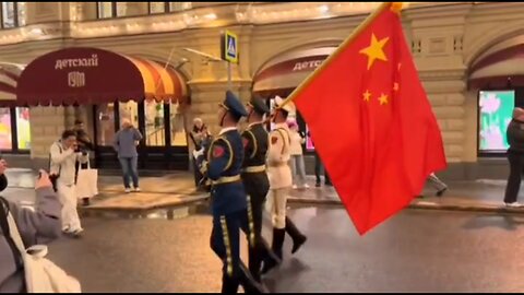 Moscow: Chinese soldiers rehearse their ceremonial march to the 9th May Victory Parade