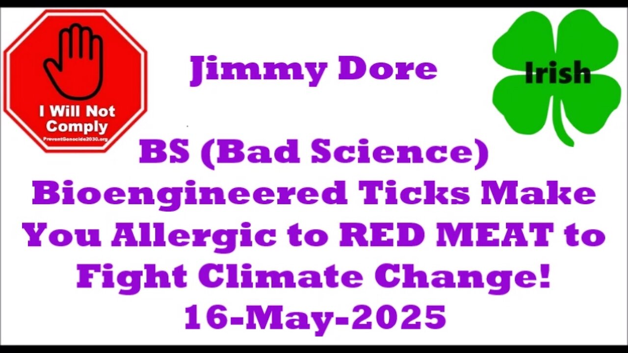 Bioengineered Ticks Make You Allergic to RED MEAT to Fight Climate Change 16-May-2025