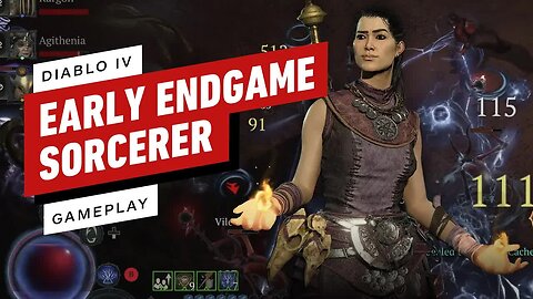 Diablo 4 Early Endgame Lightning Sorcerer Gameplay