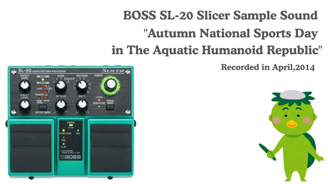 BOSS SL-20 Slicer Sample Sound "Autumn National Sports Day In The Aquatic Humanoid Republic"