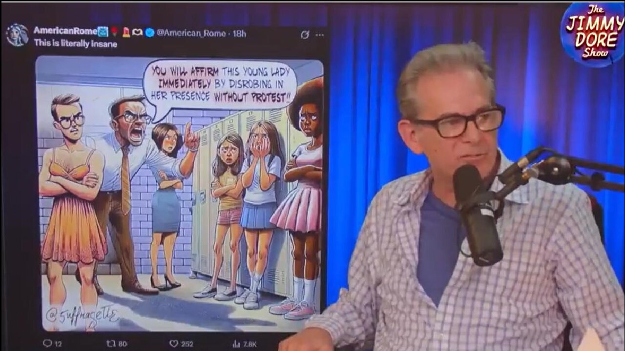 Pritzker's Illinois Middle School Girls FORCED To Undress In Front Of Biological Male! ~ The Jimmy Dore Show