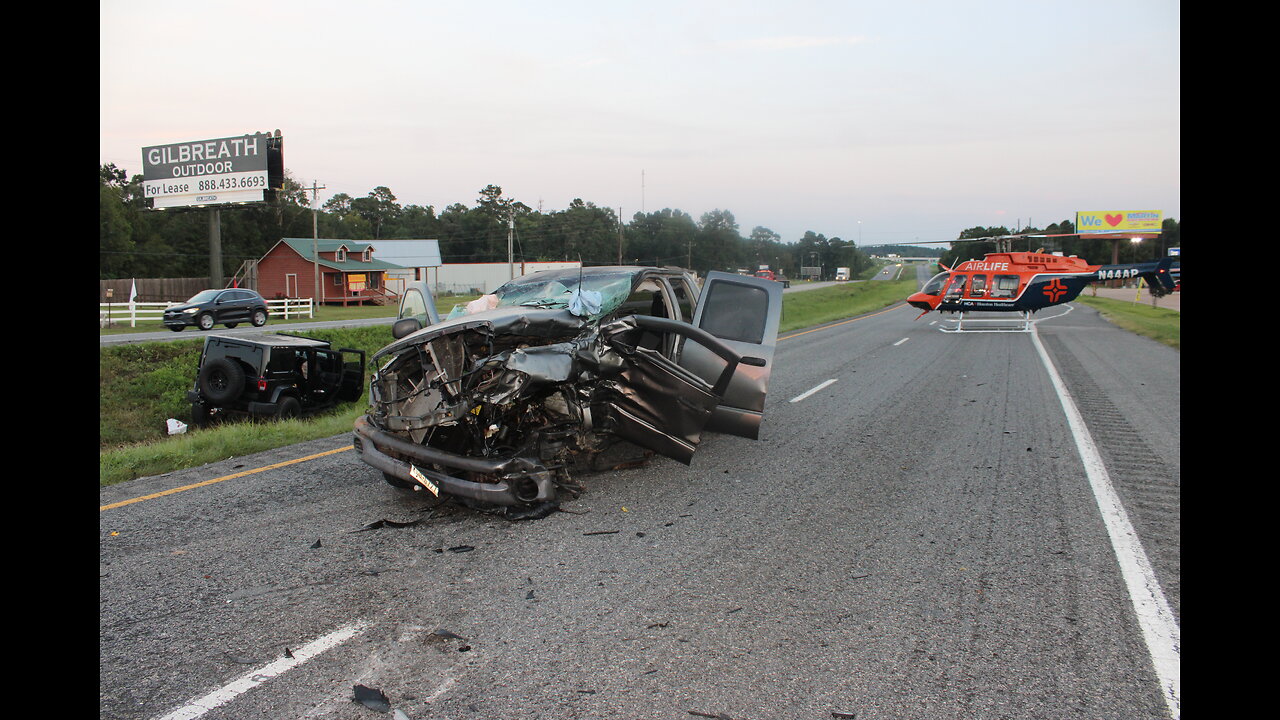 VEHICLES COLLIDE, BOTH DRIVERS FLOWN, ALCOHOL SUSPECTED, GOODRICH TEXAS, 08/27/25...