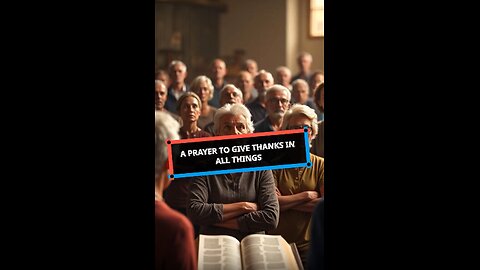 A Prayer to Give Thanks in All Things
