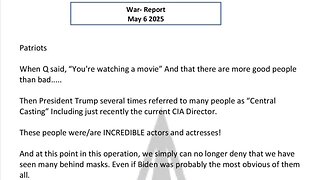 WAR REPORT - MAY 06 2025 - YOU'RE WATCHING A MOVIE