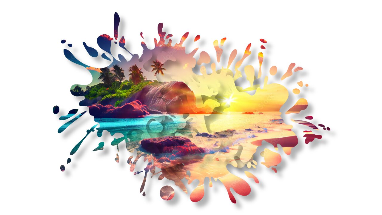 Convert a photo into a paint splash with PowerPoint🎉