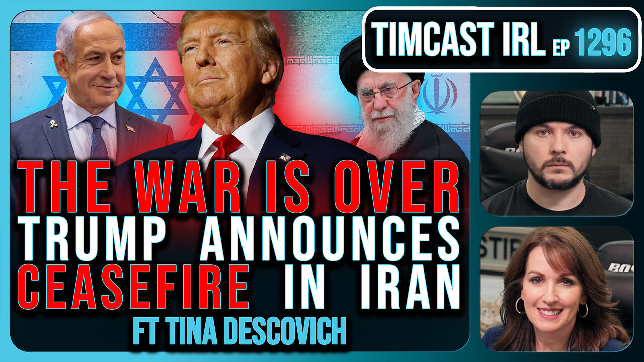 THE WAR IS OVER, Trump Announces CEASEFIRE In Israel Iran War | Timcast IRL