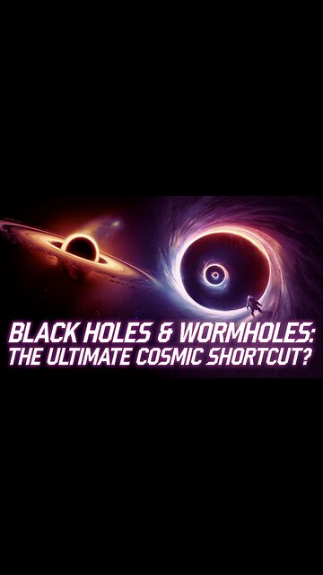 The Secret Link Between Black Holes & Wormholes! Mind-Blowing Cosmic Mysteries