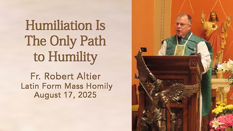 Humiliation Is The Only Path to Humility