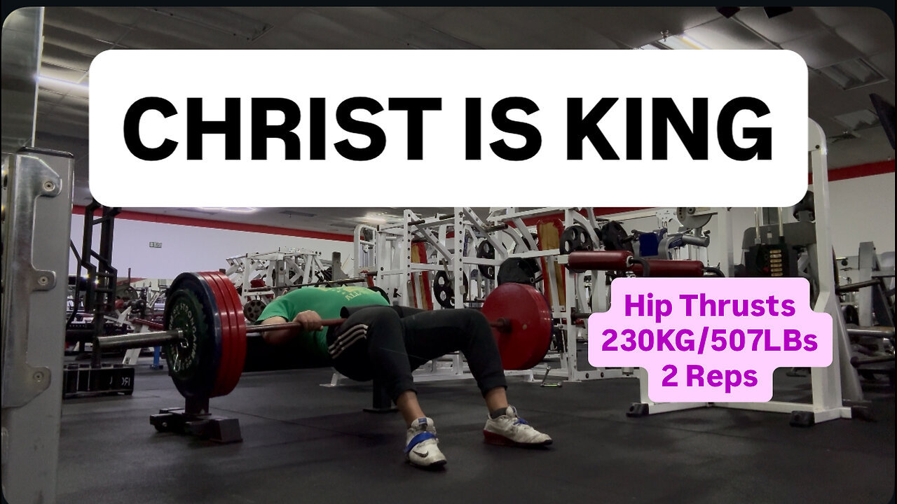 Hip Thrusts 230KG/507LBs 2 Reps