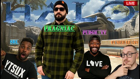 🔴 🧔🏻RACE SWAP HALO REACH🧔🏻 w/ PudgeTV, Fused Aegis, & SBL 🤣