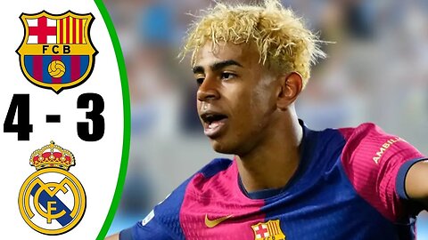 al Madrid vs Barcelona 3-4 - All Goals & Highlights - 2025 T