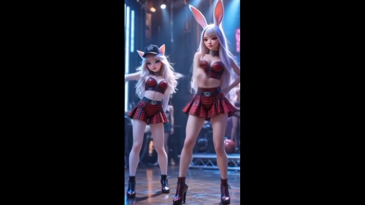 Epic AI Dance Battle: Cat vs Rabbit 🐱🔥🐰 | Who Wins This Fantasy Showdown?