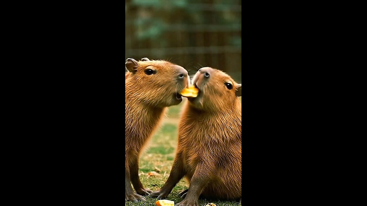 Sneaky Capybara Steals Lunch in Broad Daylight #wildlife #capybara
