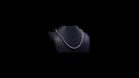 精美珠宝颈链奢华定制纯金闪亮WS渐变实验室钻石网球链，Fine Jewelry Choker Necklaces Luxury Custom Solid Gold Shining