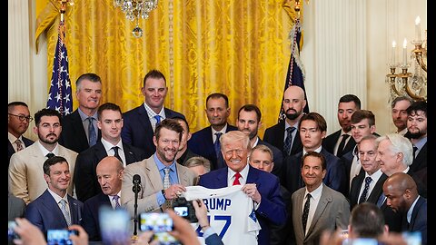 President Trump Participates in a Visit with the 2024 World Series Champions the Los Angeles Dodgers