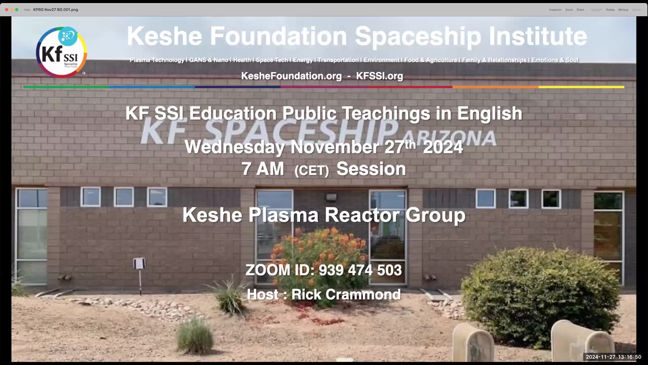 Keshe Plasma Reactor Group 2024-11-27-T1
