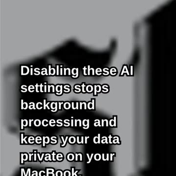 Turn Off Apple Intelligence Features on macbook