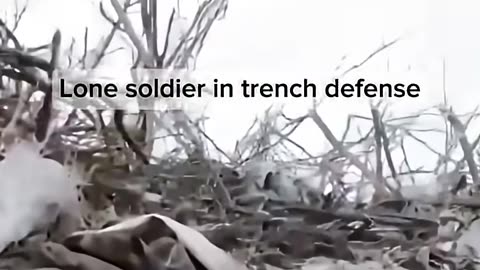 Lone Ukrainian Soldier Repels Russian Attack in Trench Battle