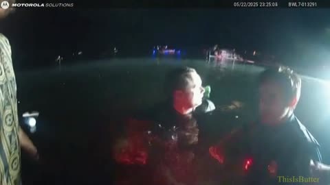 MSP troopers rescue man from submerged car