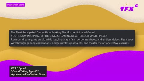 GTA 6 Parody 'Grand Taking Ages VI' Pops Up on PS Store - IGN Daily Fix-S-U