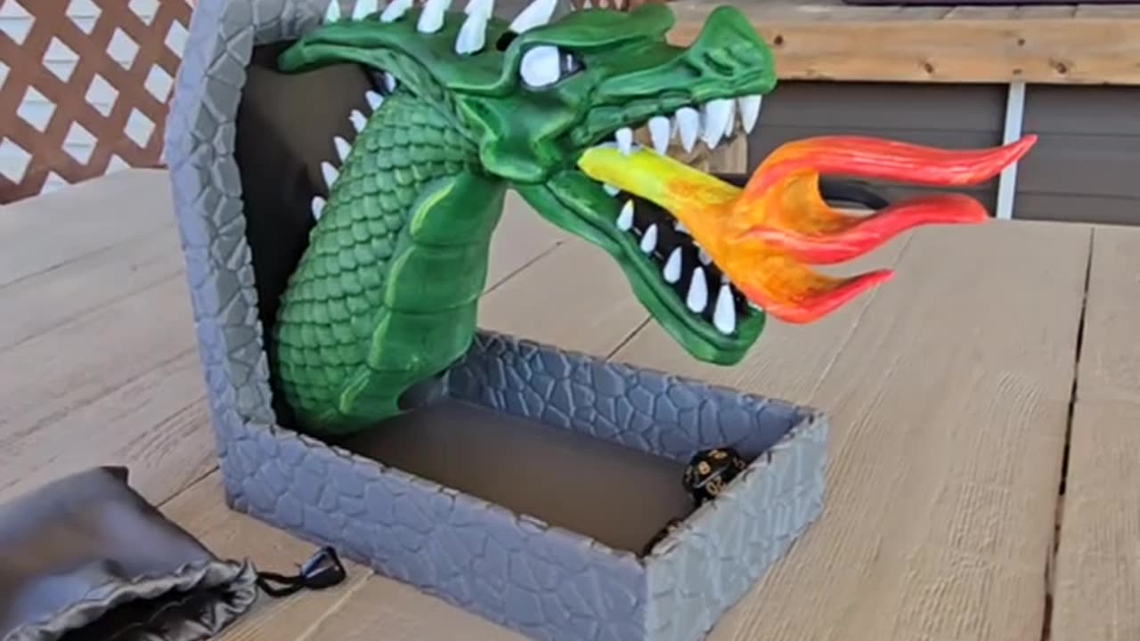 3D Printed Dragon Head Dice Tower