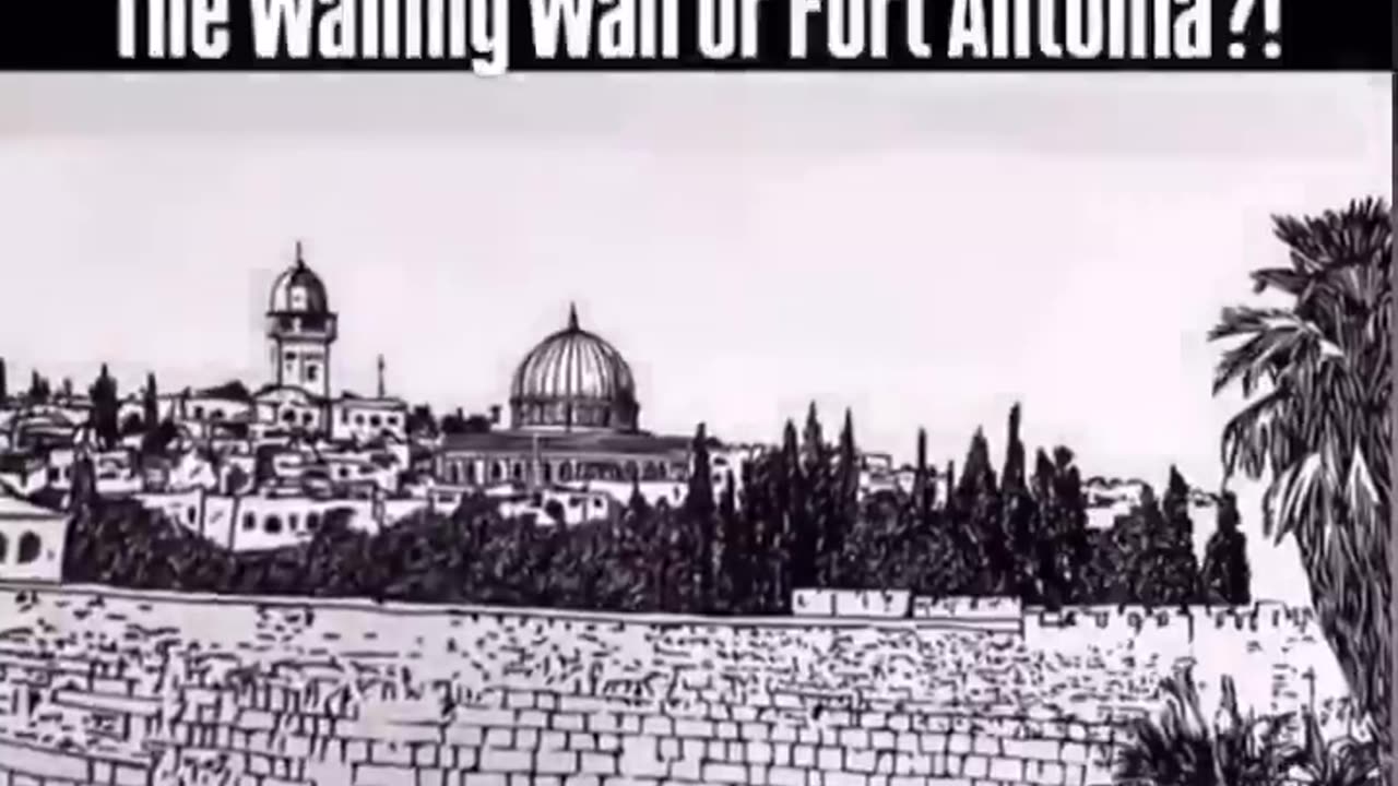The wailing wall is a Roman wall