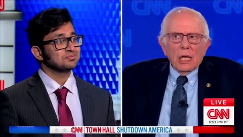 Bernie Sanders Tries to Reverse the Narrative at Town Hall but Audience Member Has Other Ideas