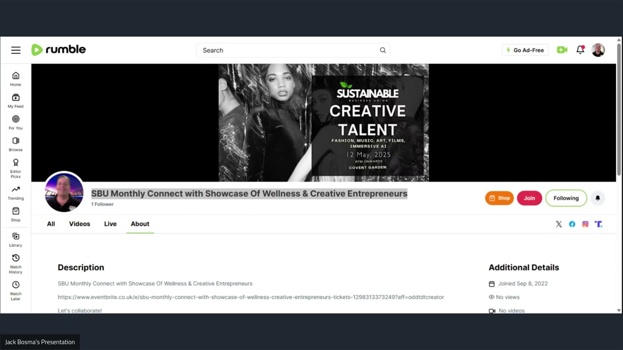 SBU Monthly Connect with Showcase Of Wellness & Creative Entrepreneurs