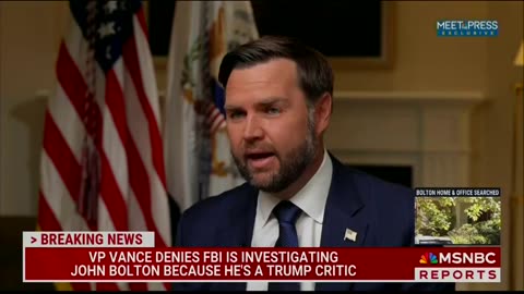 JD Vance confirms that the investigation into Bolton is JUST BEGINNING