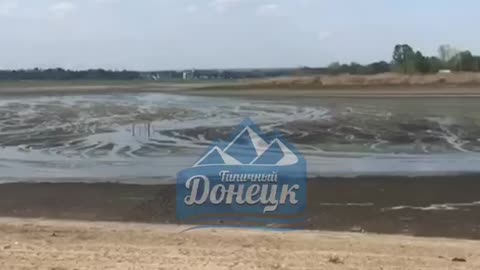 Whats Left of Khanzhenkovo Reservoir in Occupied Donetsk