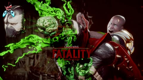 Mortal Kombat 11 Geras fatality phasing through time