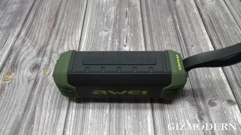 Waterproof Bluetooth & TF Card Speaker That Hides Radio & Power Bank