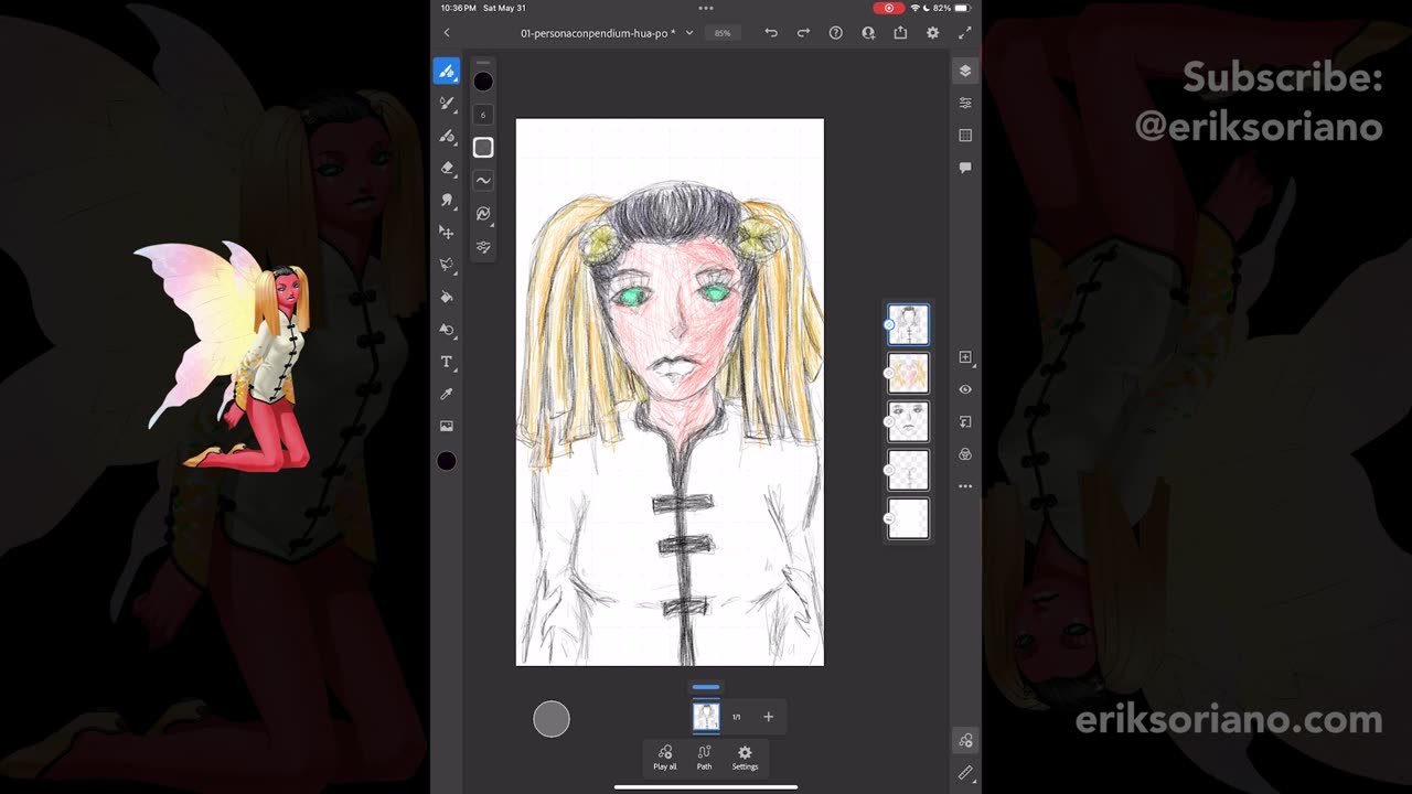 Erik Sketchbook: Hua-Po (from Shin Megami Tensei III: Nocturne)