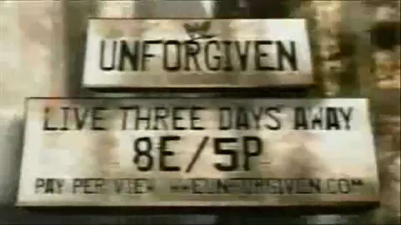 WWE Unforgiven 2002 TV Commercial