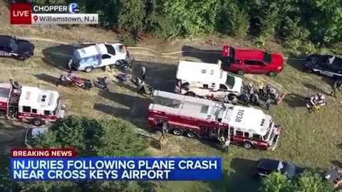 Reports of possibly 14 people on board a small plane that crashed in Williamstown, New Jersey