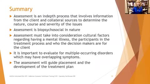 Assessment Review for the Addiction Counselor Exam